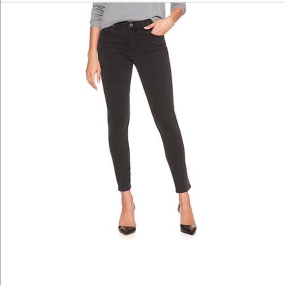 banana republic black skinny jeans